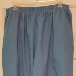 Peaches Scrub Pants- size XL - Blue Gray